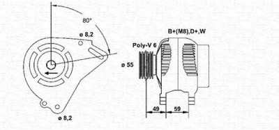 MAGNETI MARELLI 943356789010 -  Генератор